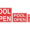 Pool Open Sign