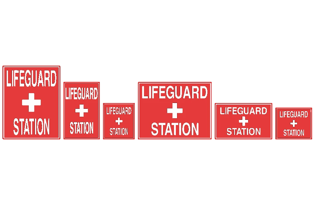 Lifeguard Station Sign