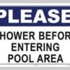 Please Shower Sign