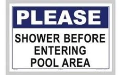 Please Shower Sign