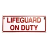 Reversible Lifeguard On/Off Duty Sign