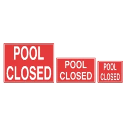 Pool Closed Sign