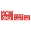 Staff Only Sign
